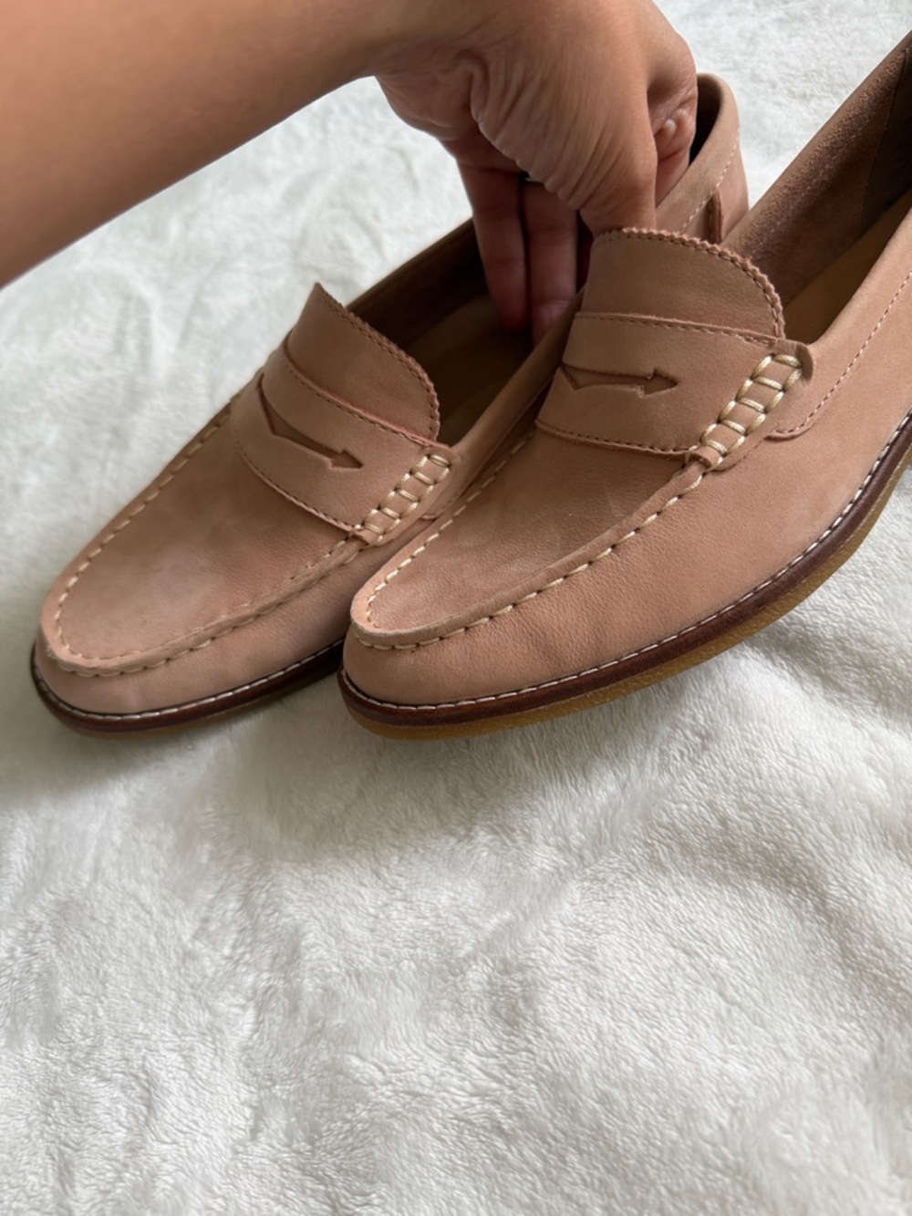 Sperry Seaport Top-sider Women's Blush Leather Penny Loafer - Picture 9 of 9